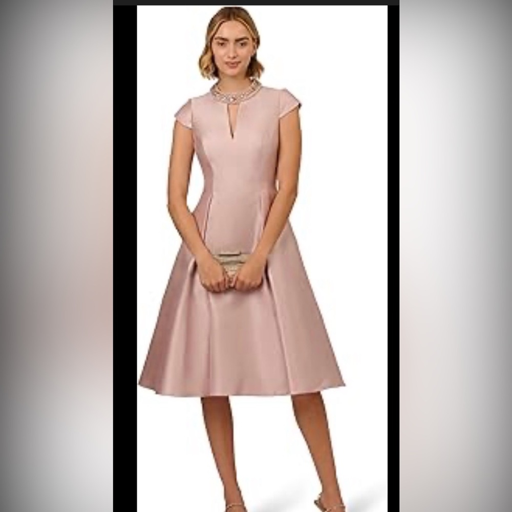Adrianna Papell mikado for and flare dress, women’s size 16